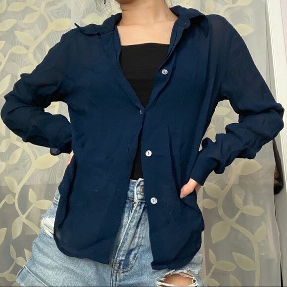 Armani exchange button up blouse - Picture 5 of 12